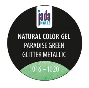 Natural Color Gel paradise green glitter metallic 5g