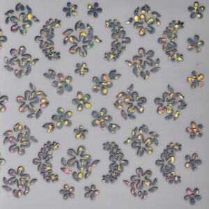 Nail Sticker - Holographic Flowers