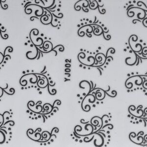 Nailsticker Rankenmuster schwarz