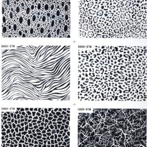 Nailsticker Set 1 -  6 St&uuml;ck verschiedene Designs schwarz