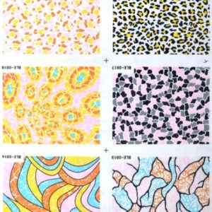 Nailsticker Set 3 -  6 St&uuml;ck verschiedene Designs bunt "Modern A