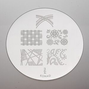 Konad Stamping Schablone m64 Gro&szlig;e Motive "modern Art"