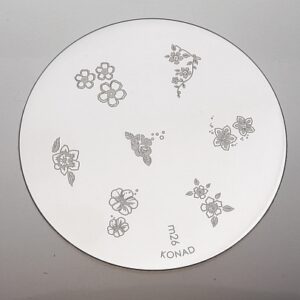 Konad Stamping Schablone m26 kleine Bl&uuml;mchen